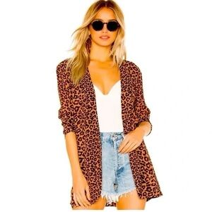 REVOLVE x Beach Riot sz S animal print Leopard blazer jacket